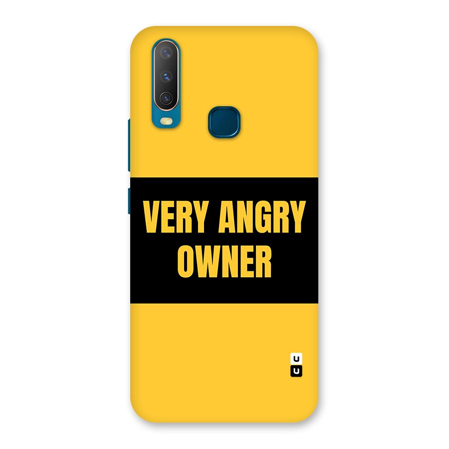 Angry Owner Back Case for Vivo Y11