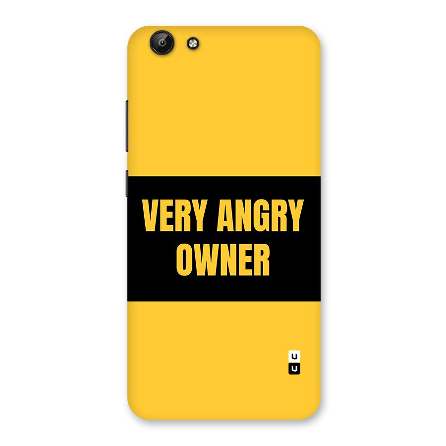 Angry Owner Back Case for Vivo Y69