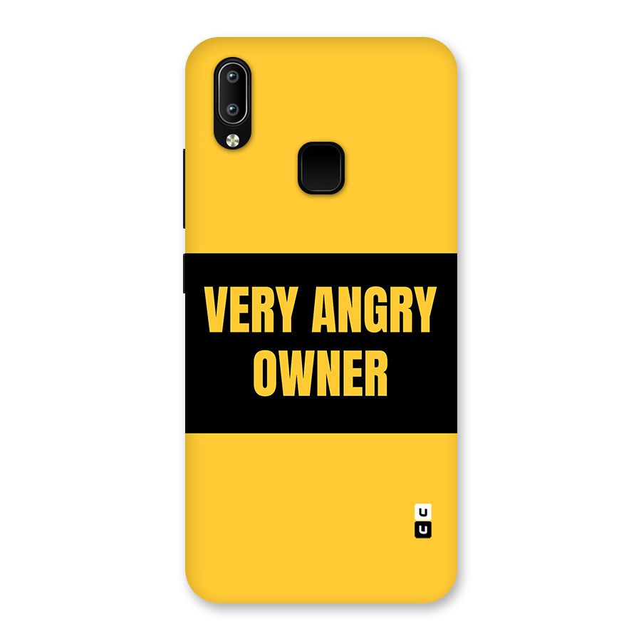Angry Owner Back Case for Vivo Y93