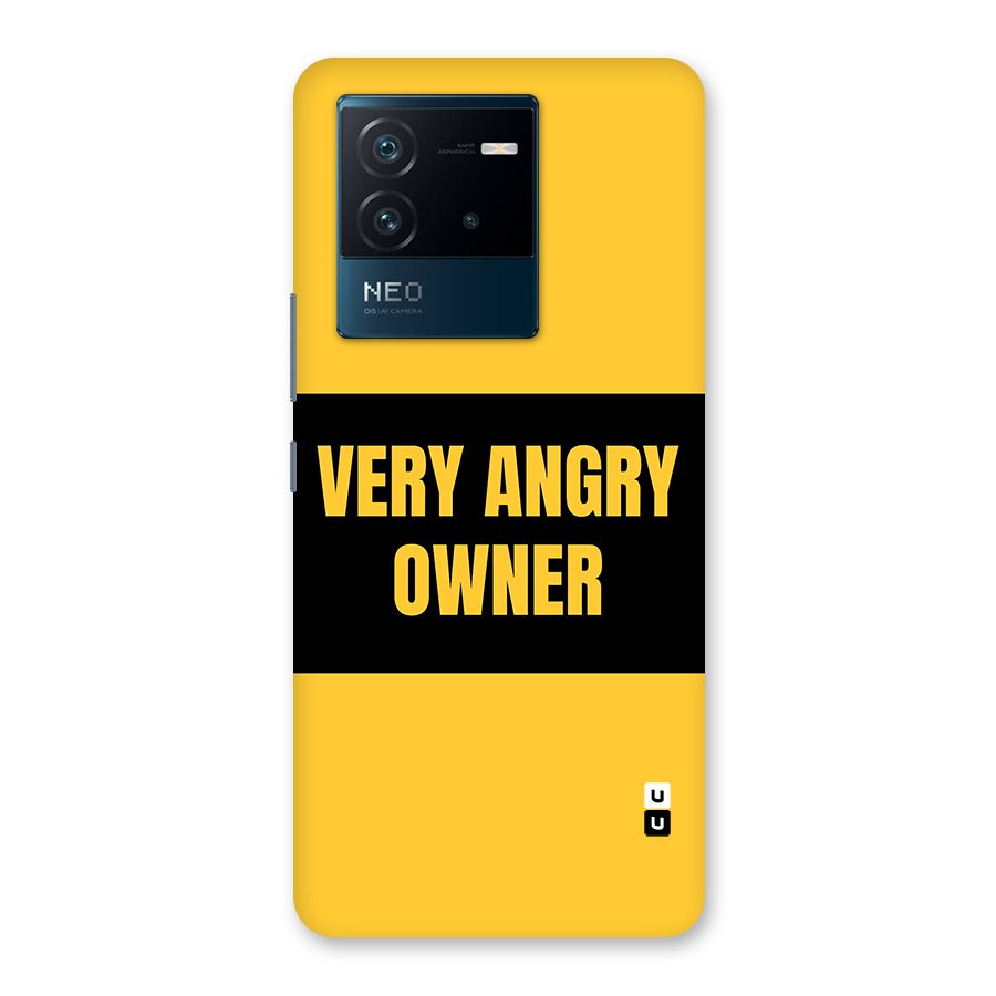 Angry Owner Back Case for Vivo iQOO Neo 6 5G