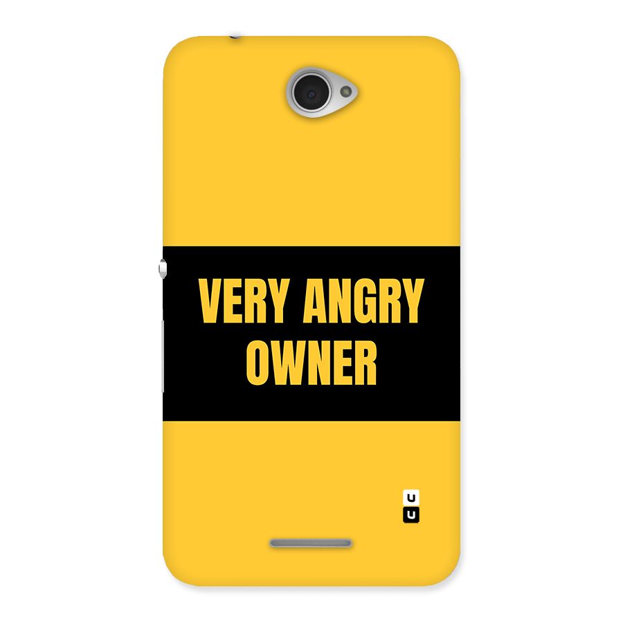 Angry Owner Back Case for Xperia E4