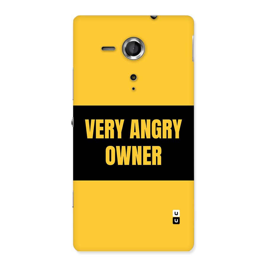 Angry Owner Back Case for Xperia Sp