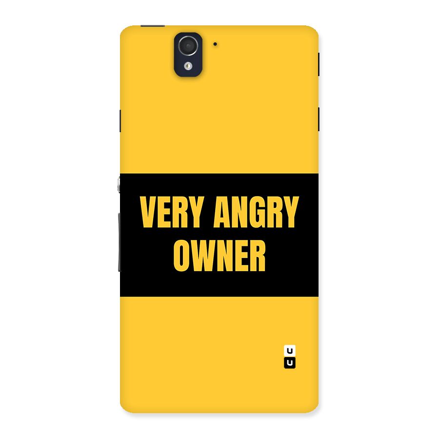 Angry Owner Back Case for Xperia Z