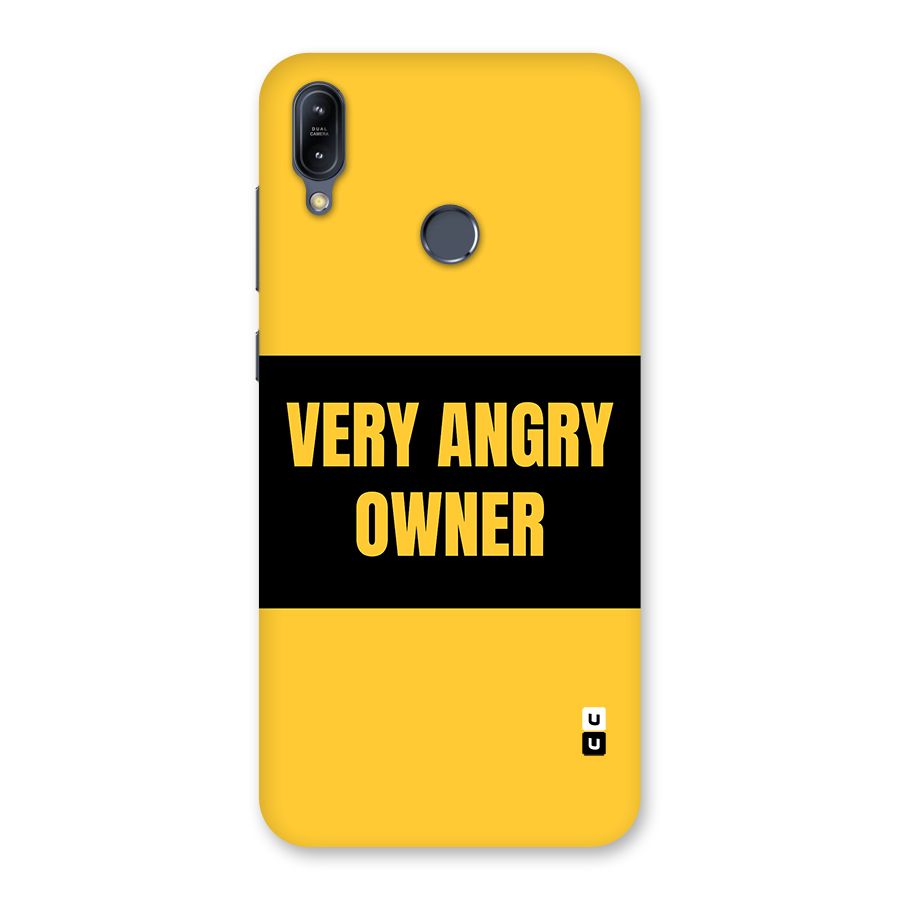 Angry Owner Back Case for Zenfone Max M2