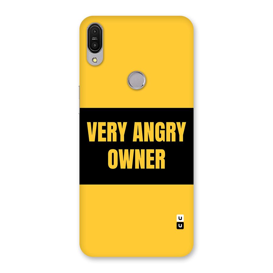 Angry Owner Back Case for Zenfone Max Pro M1