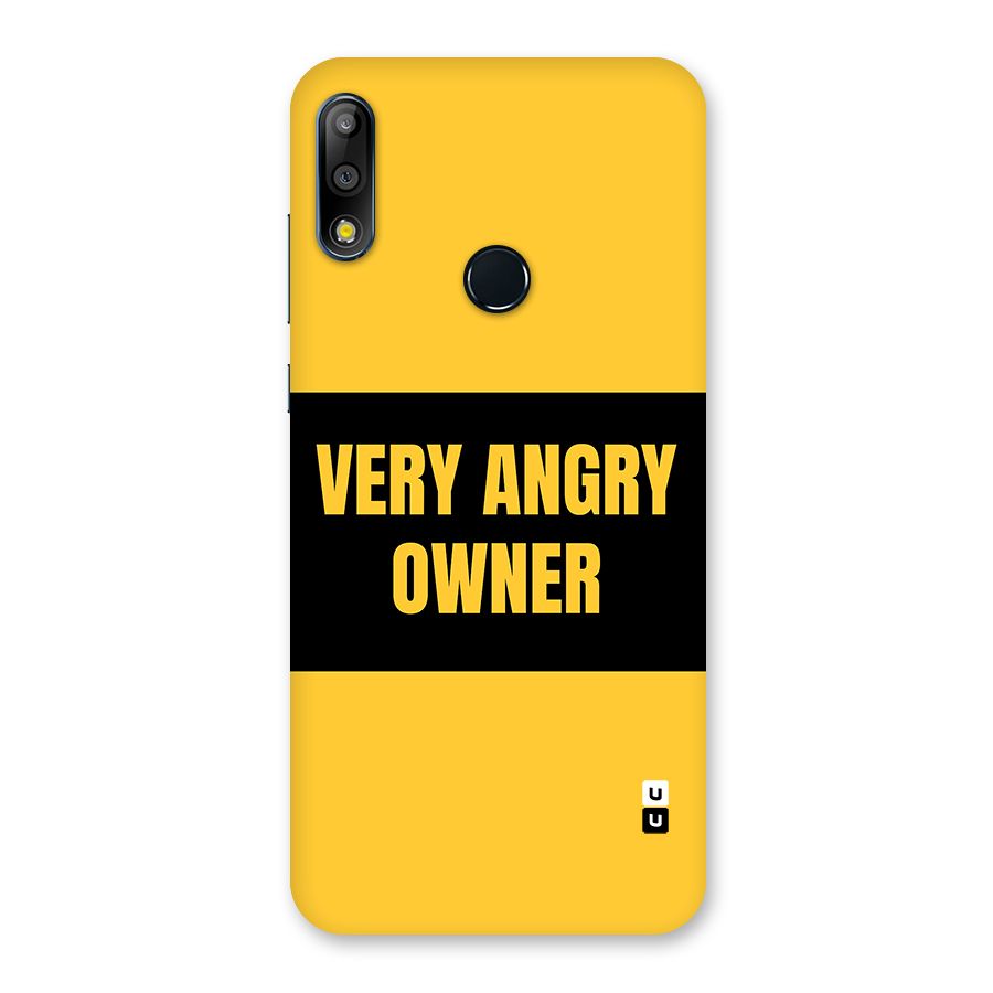 Angry Owner Back Case for Zenfone Max Pro M2