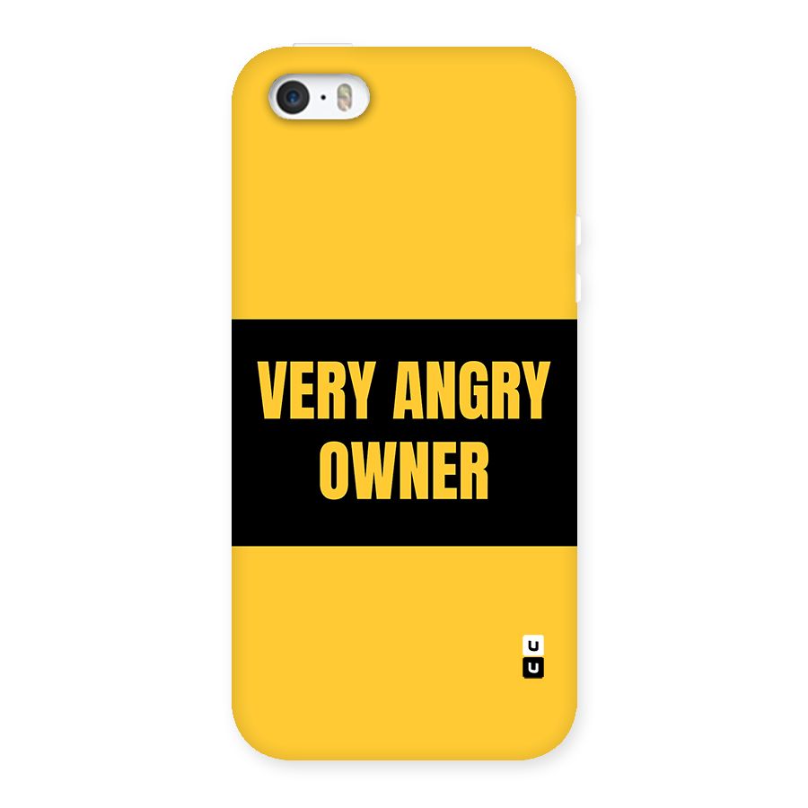 Angry Owner Back Case for iPhone SE 2016