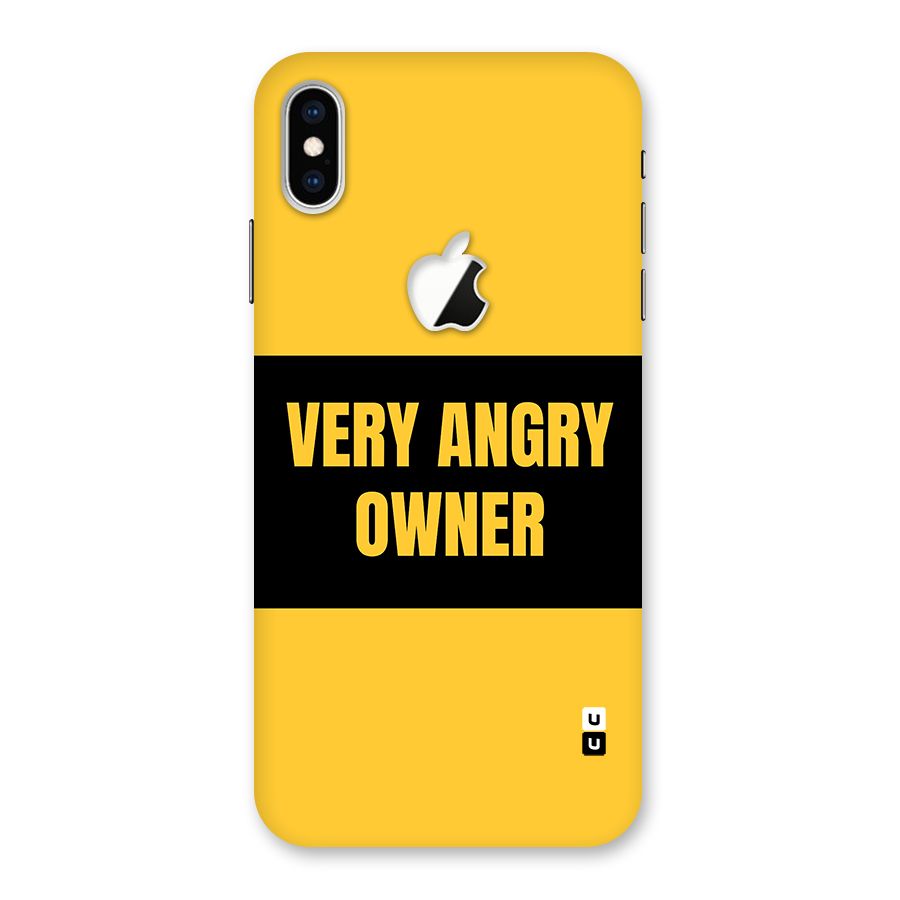 Angry Owner Back Case for iPhone XS Max Apple Cut