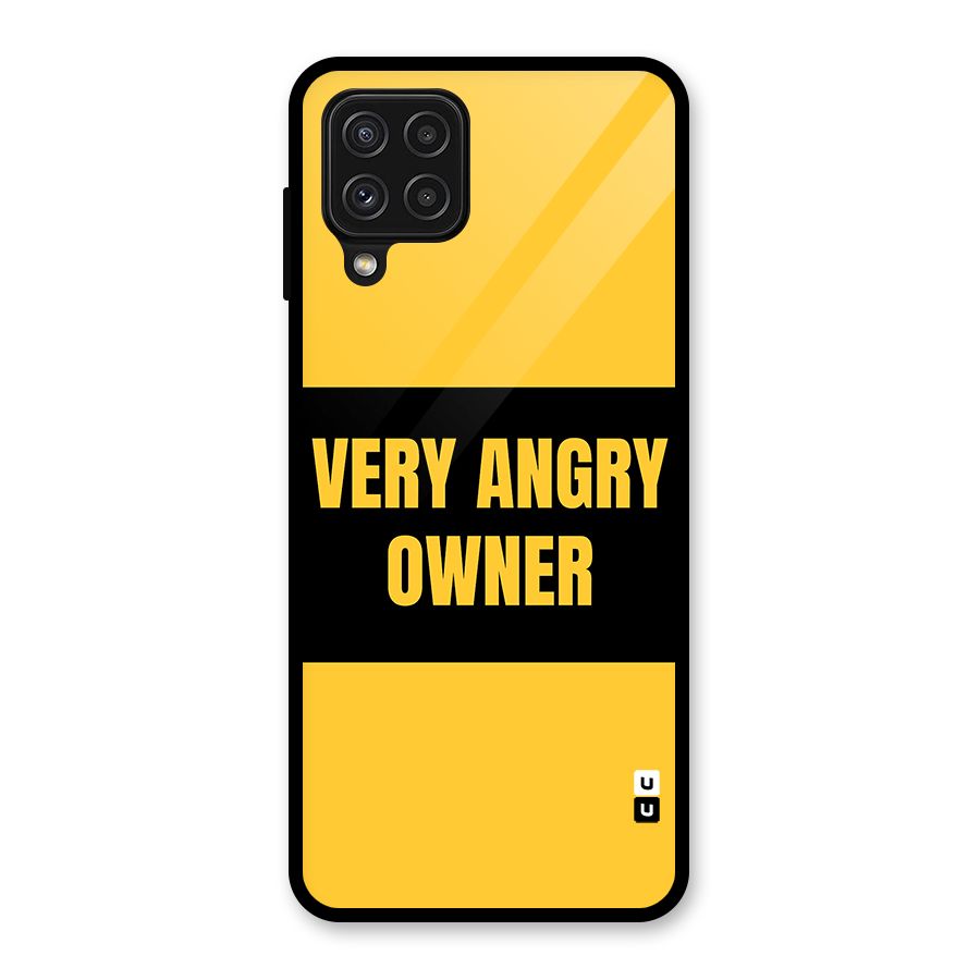 Angry Owner Glass Back Case for Galaxy A22 4G