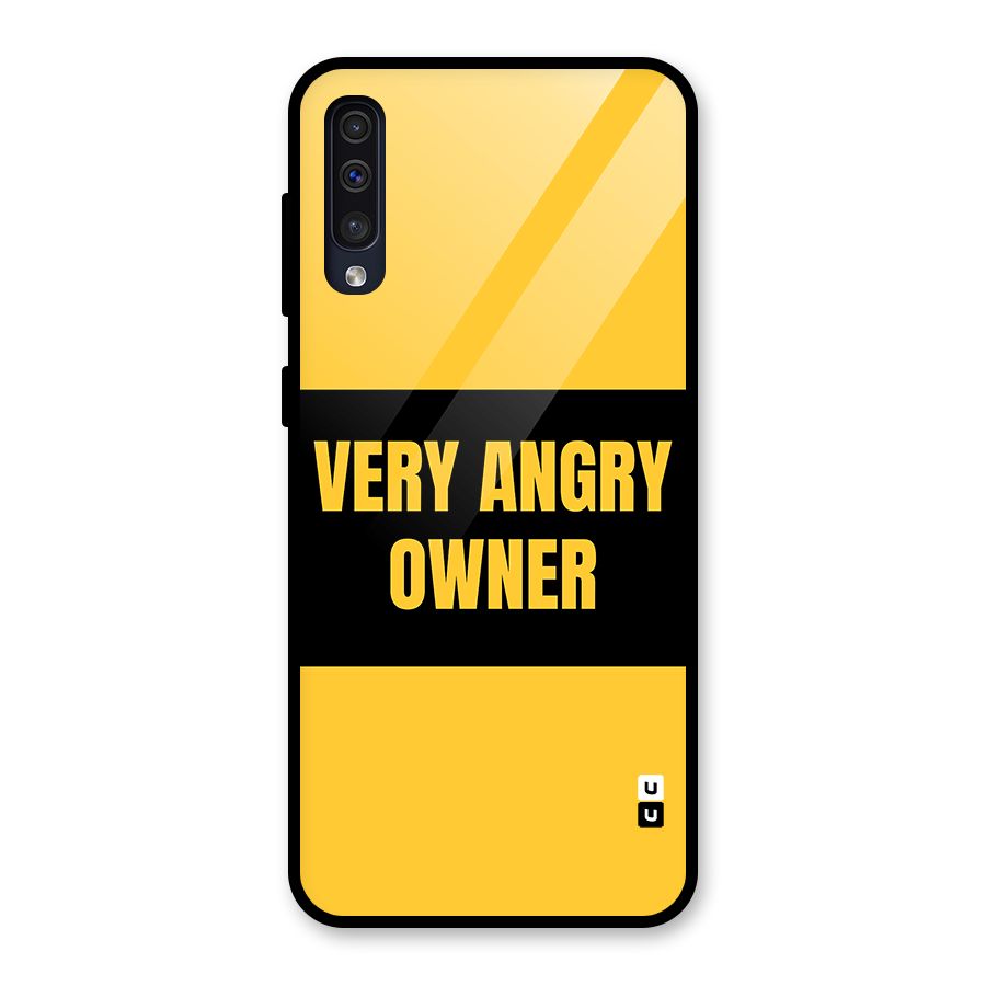 Angry Owner Glass Back Case for Galaxy A50