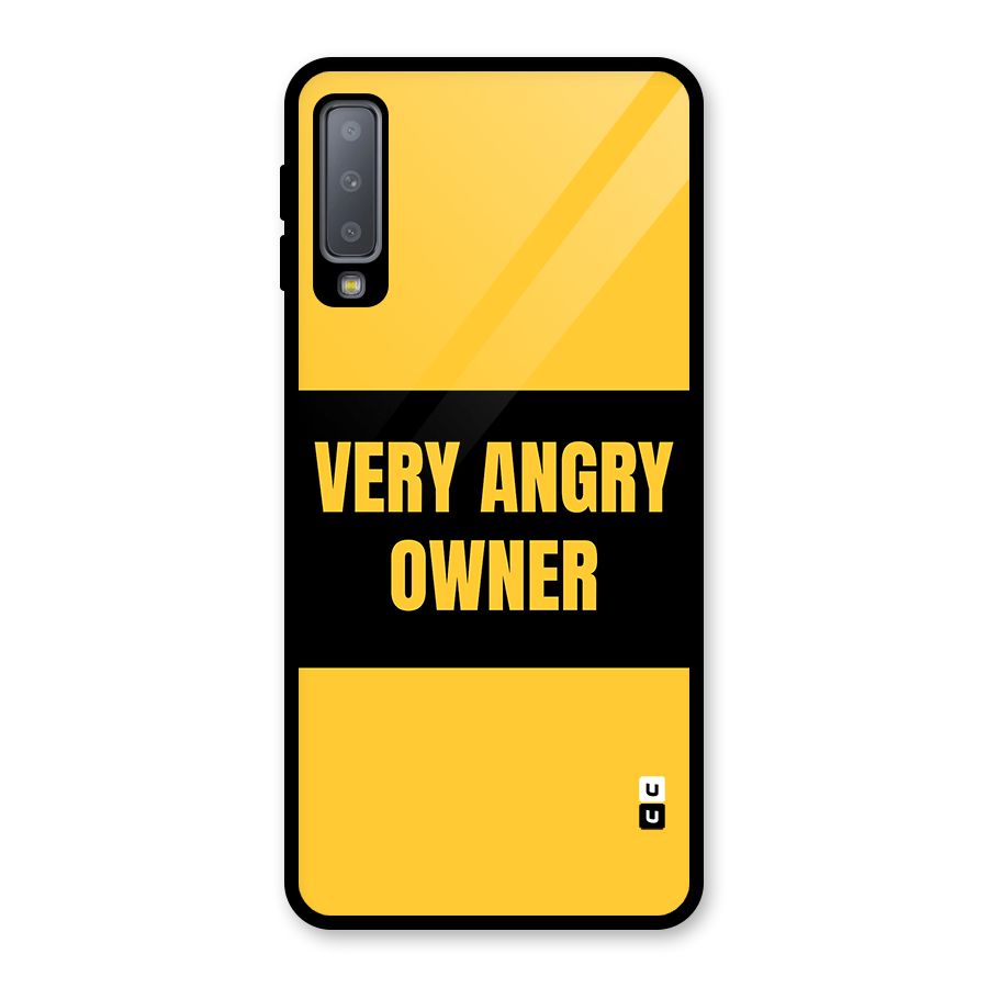 Angry Owner Glass Back Case for Galaxy A7 (2018)