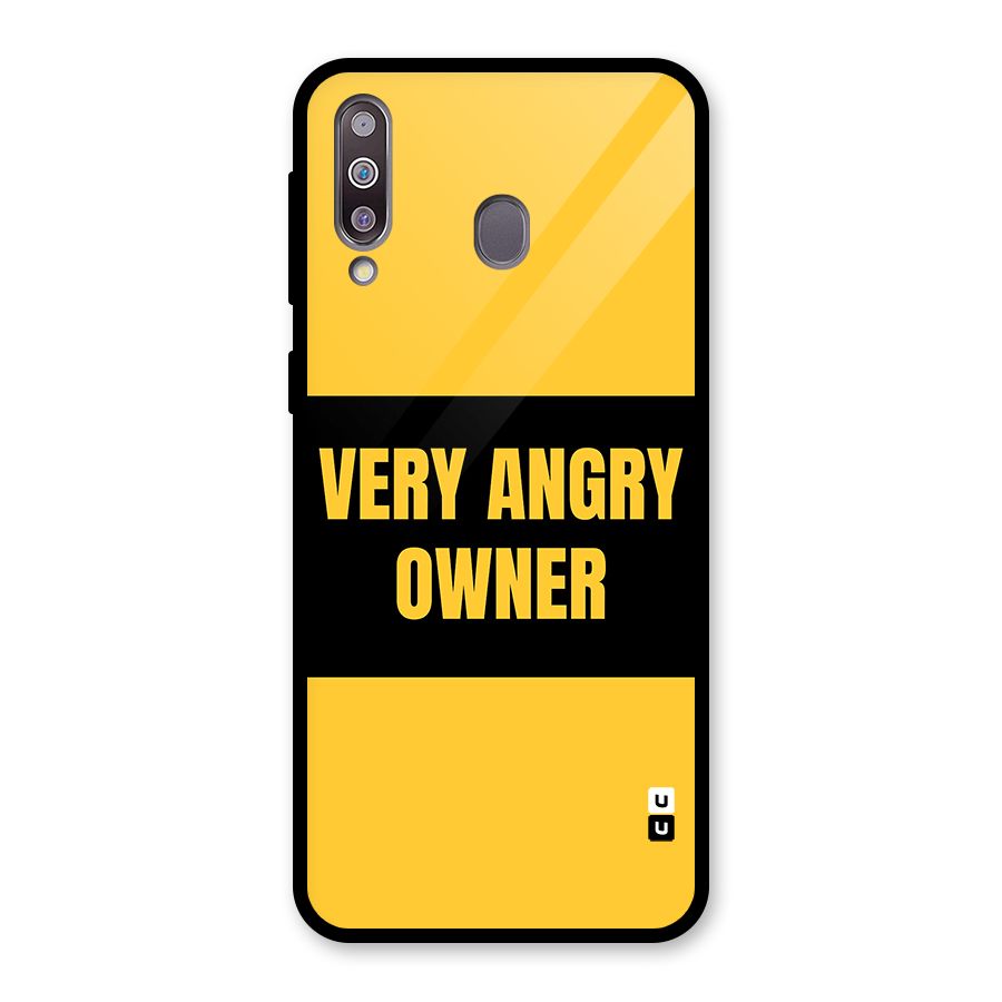 Angry Owner Glass Back Case for Galaxy M30