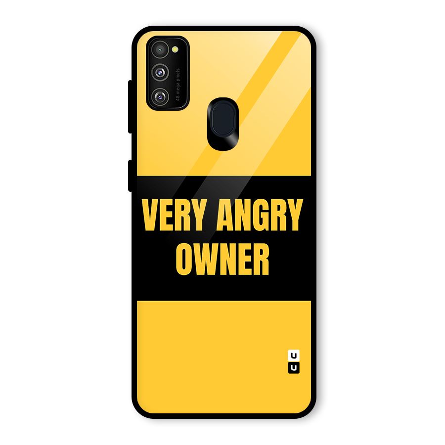 Angry Owner Glass Back Case for Galaxy M30s