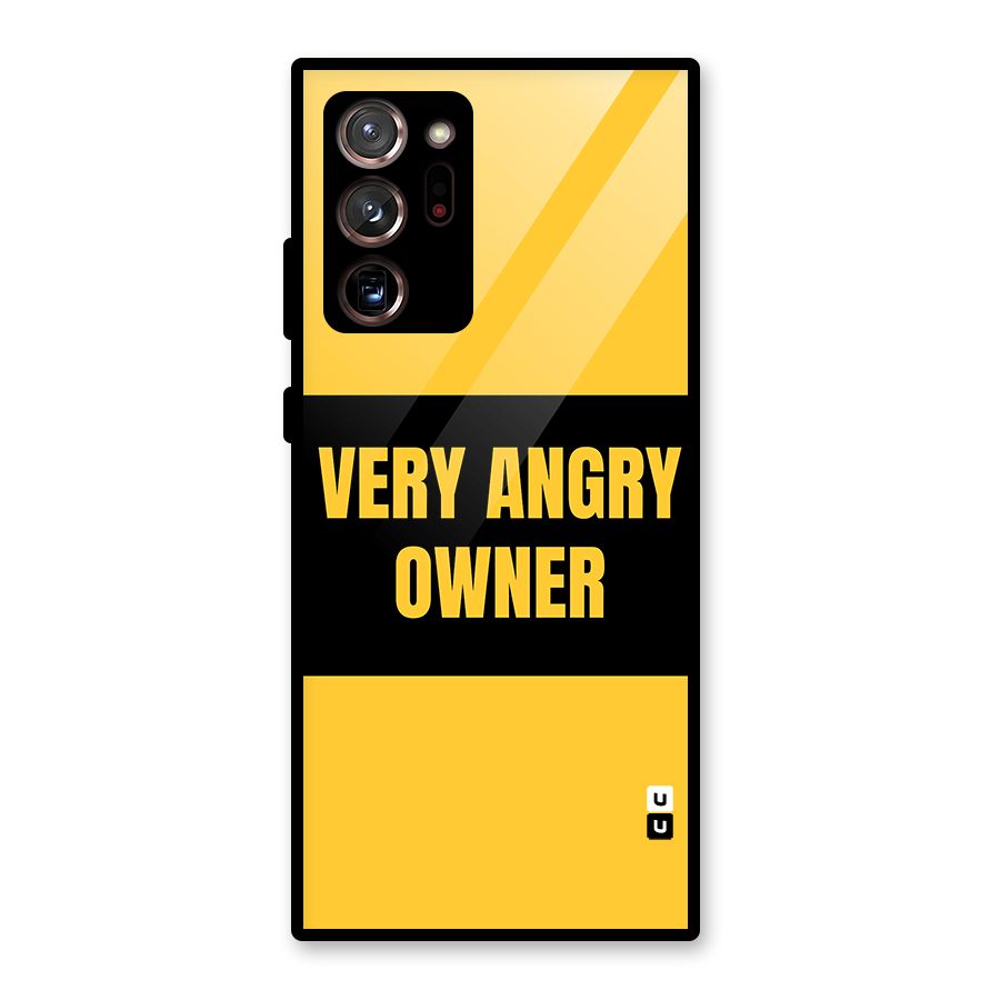 Angry Owner Glass Back Case for Galaxy Note 20 Ultra 5G
