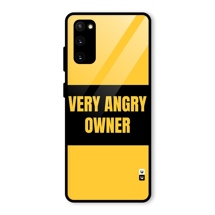 Angry Owner Glass Back Case for Galaxy S20 FE