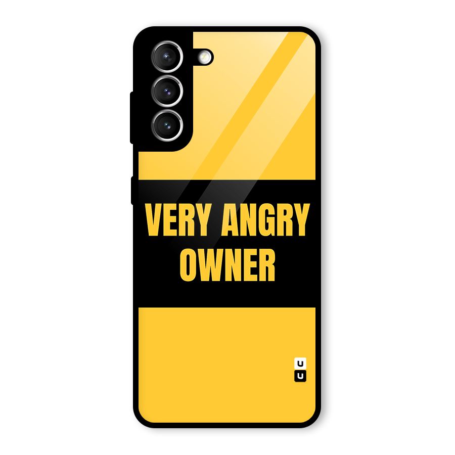Angry Owner Glass Back Case for Galaxy S21 5G