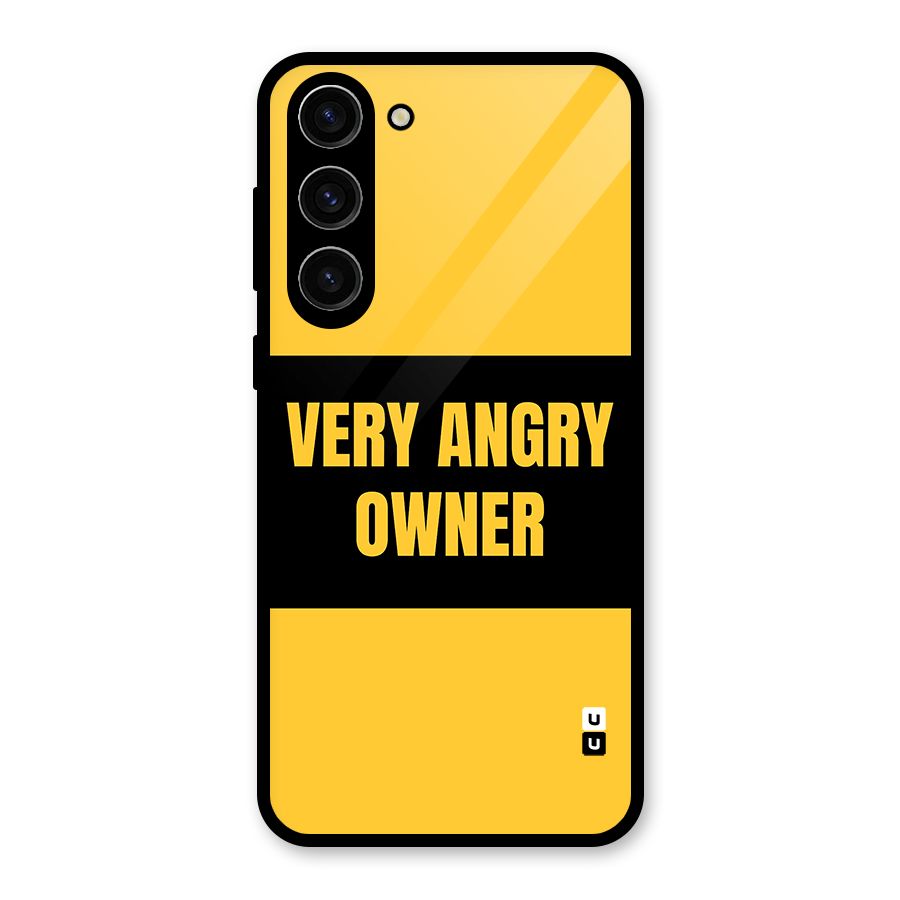 Angry Owner Glass Back Case for Galaxy S23 Plus