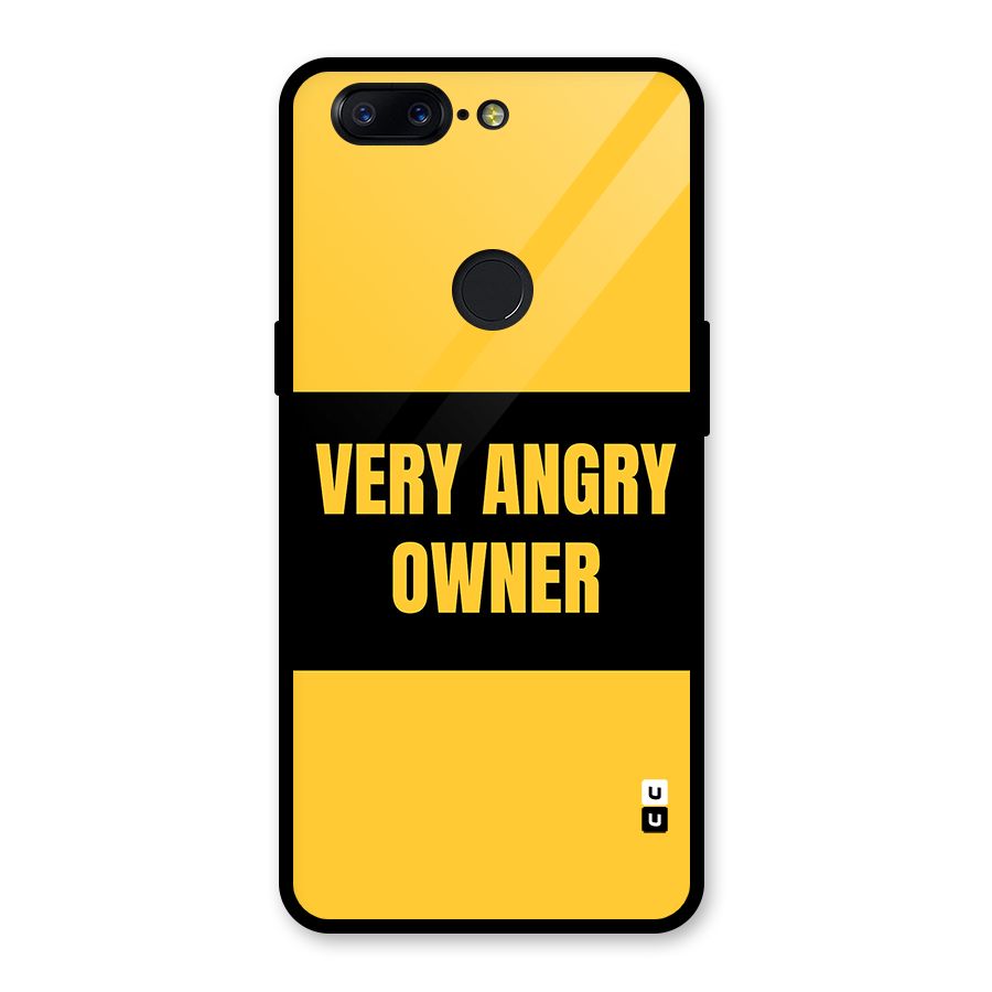Angry Owner Glass Back Case for OnePlus 5T