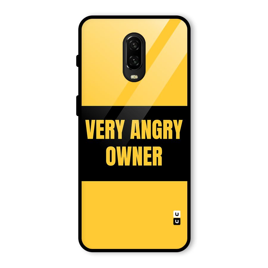 Angry Owner Glass Back Case for OnePlus 6T
