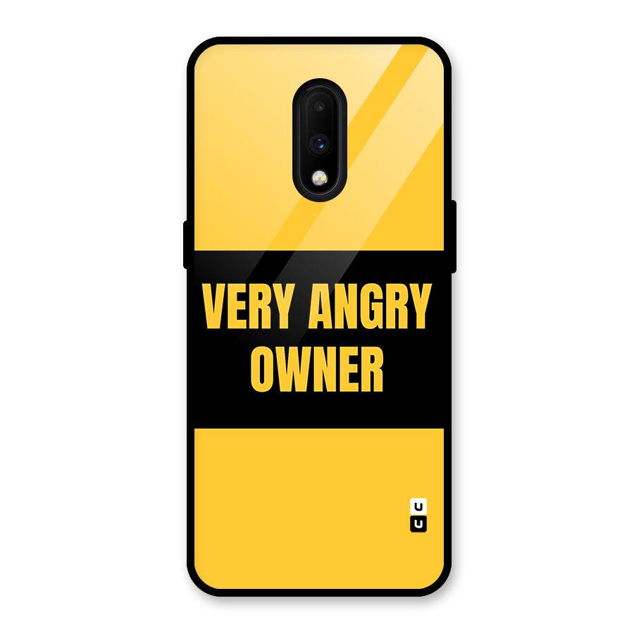Angry Owner Glass Back Case for OnePlus 7