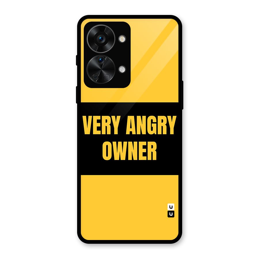 Angry Owner Glass Back Case for OnePlus Nord 2T