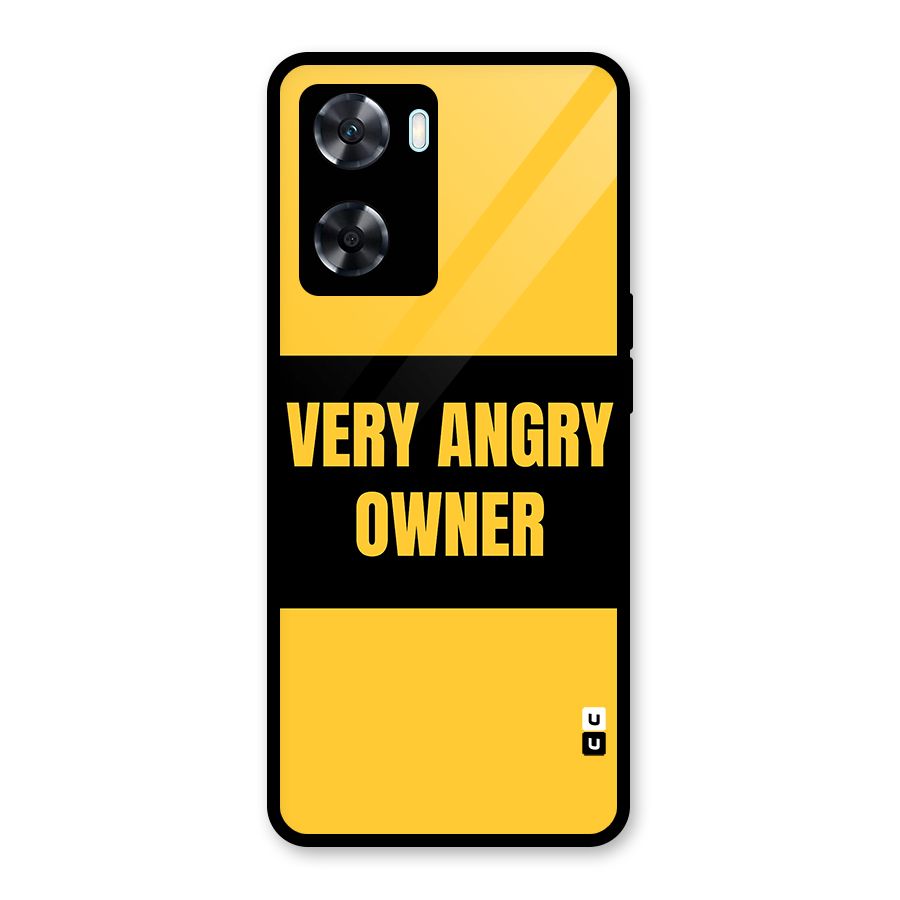Angry Owner Glass Back Case for Oppo A77