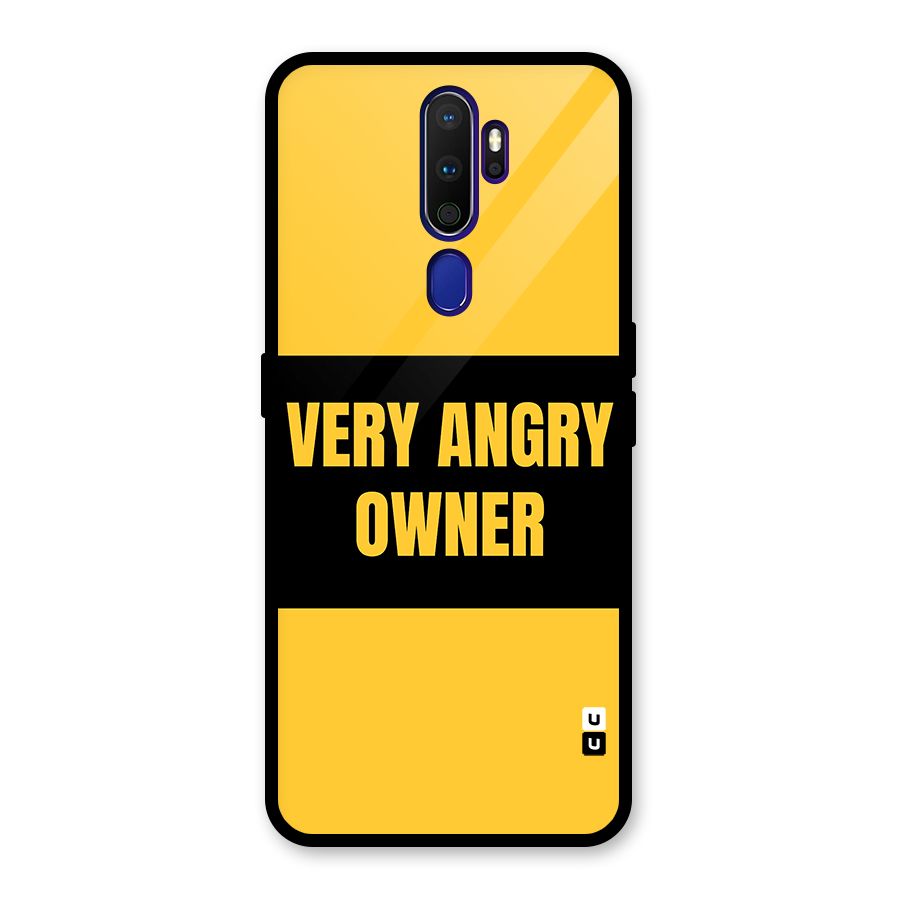 Angry Owner Glass Back Case for Oppo A9 (2020)