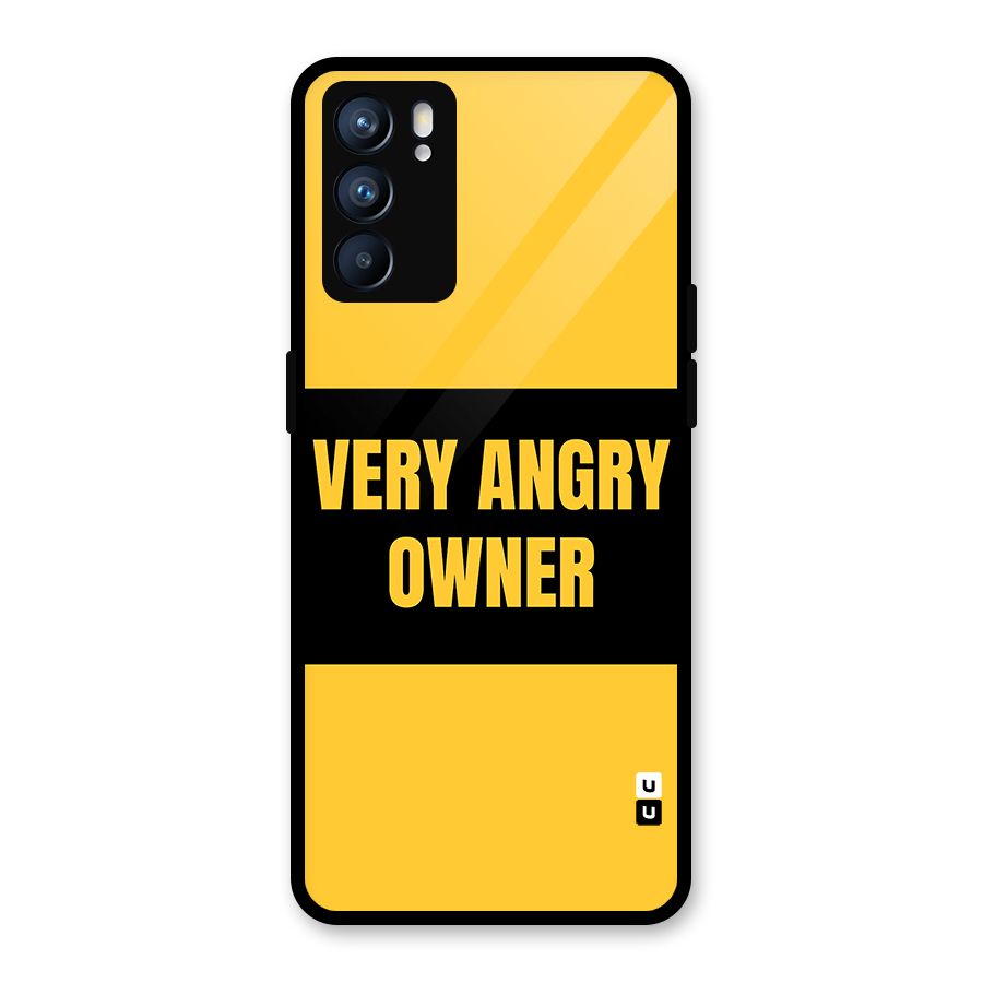 Angry Owner Glass Back Case for Oppo Reno6 5G