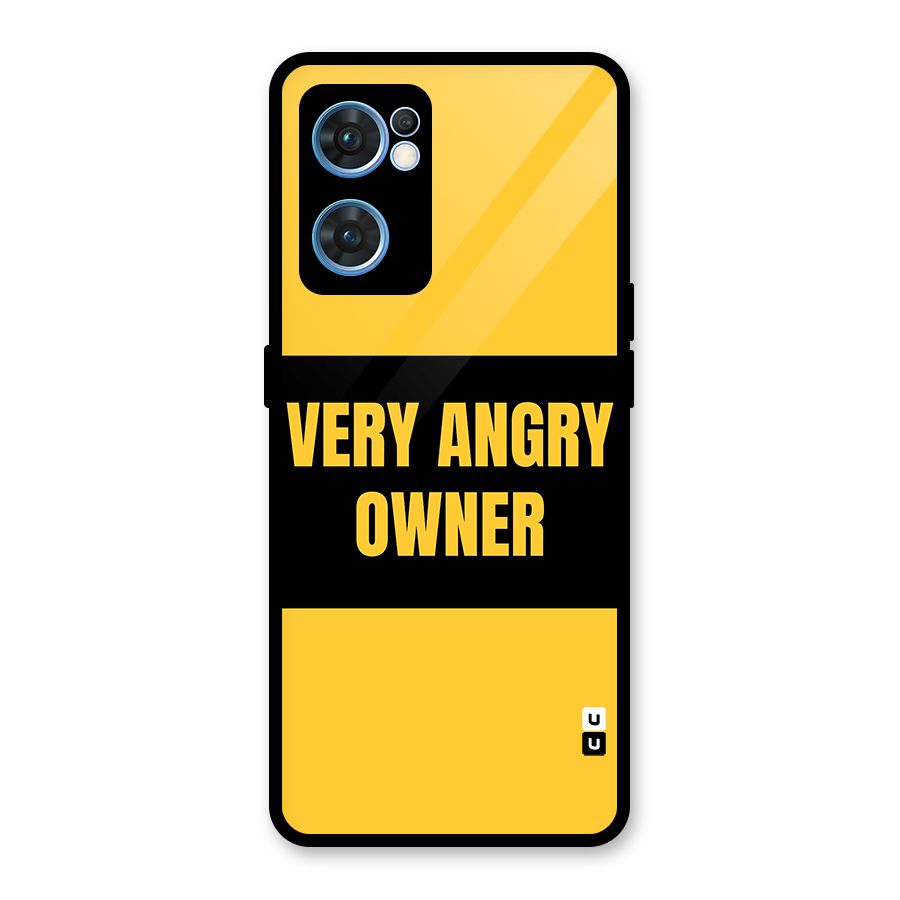 Angry Owner Glass Back Case for Oppo Reno7 5G