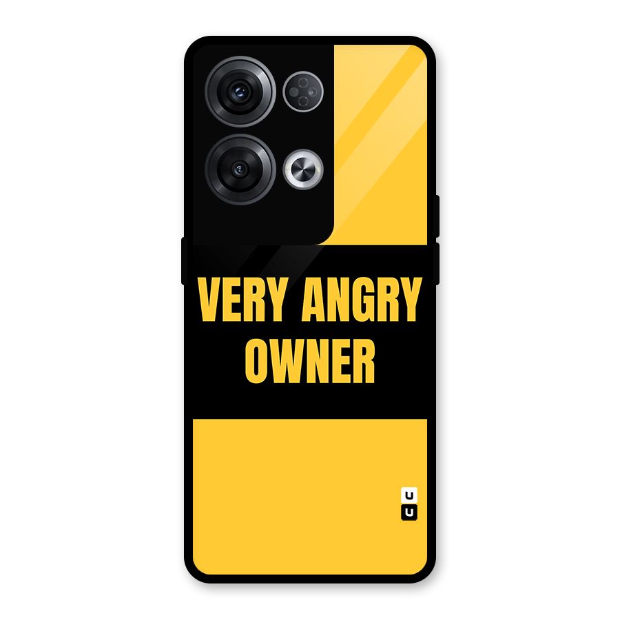 Angry Owner Glass Back Case for Oppo Reno8 Pro 5G
