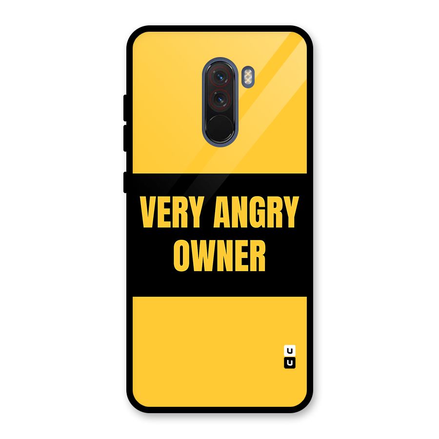 Angry Owner Glass Back Case for Poco F1