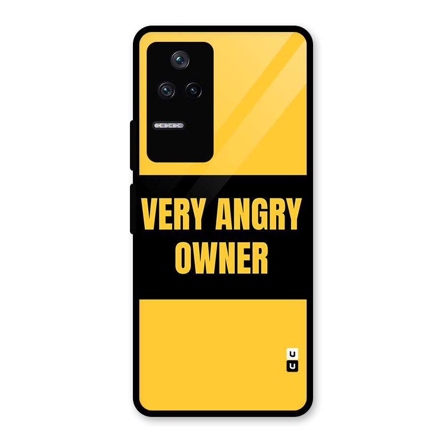 Angry Owner Glass Back Case for Poco F4 5G