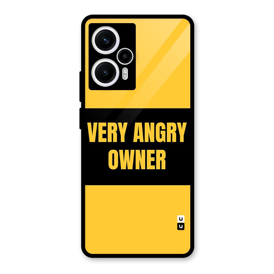 Angry Owner Glass Back Case for Poco F5