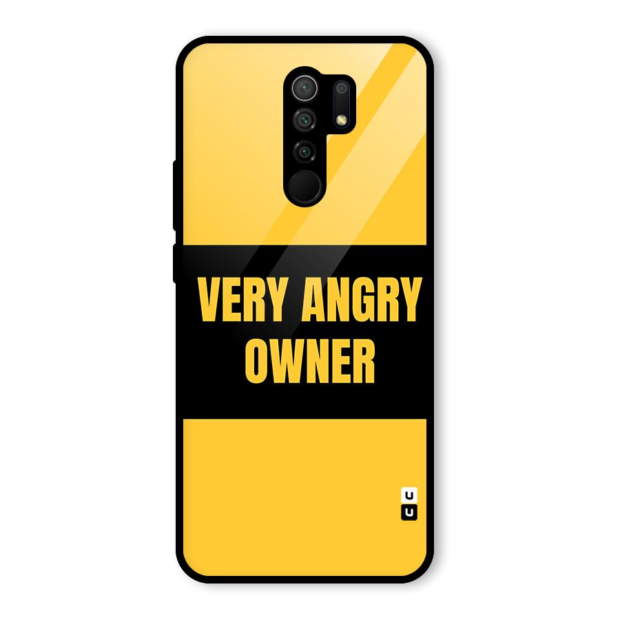 Angry Owner Glass Back Case for Poco M2