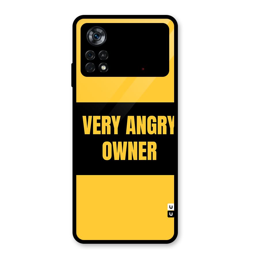 Angry Owner Glass Back Case for Poco X4 Pro 5G