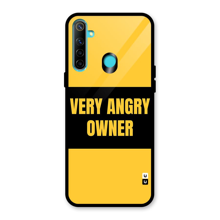 Angry Owner Glass Back Case for Realme 5i
