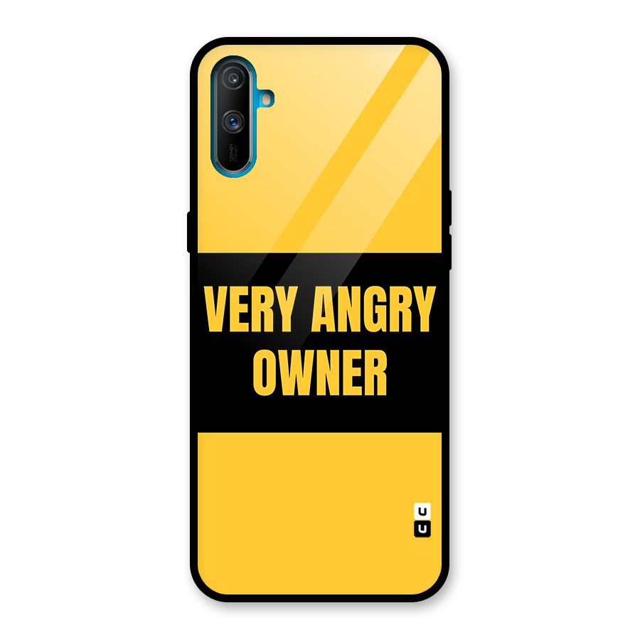 Angry Owner Glass Back Case for Realme C3