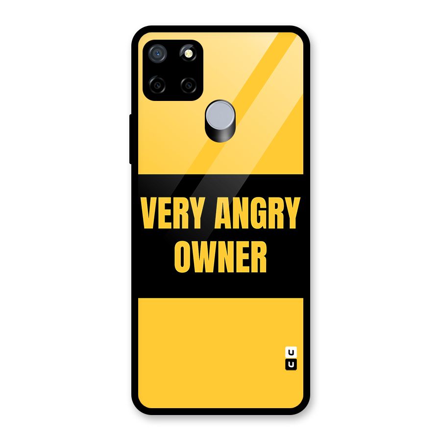Angry Owner Glass Back Case for Realme Narzo 20