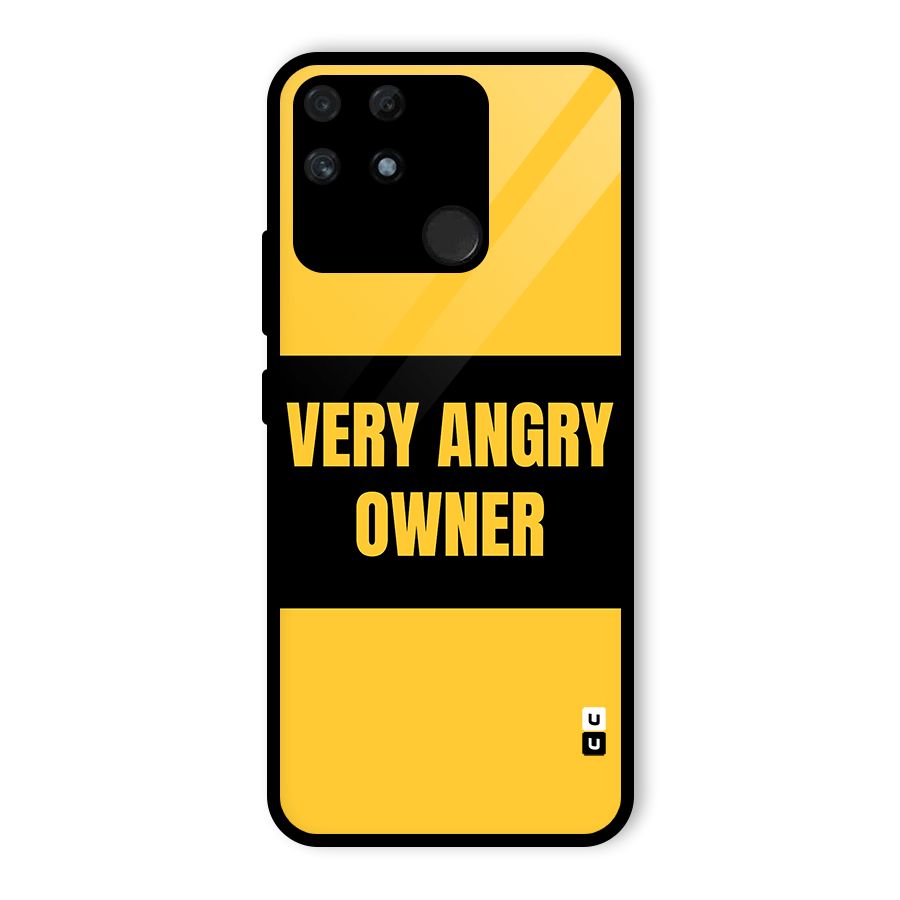 Angry Owner Glass Back Case for Realme Narzo 50A