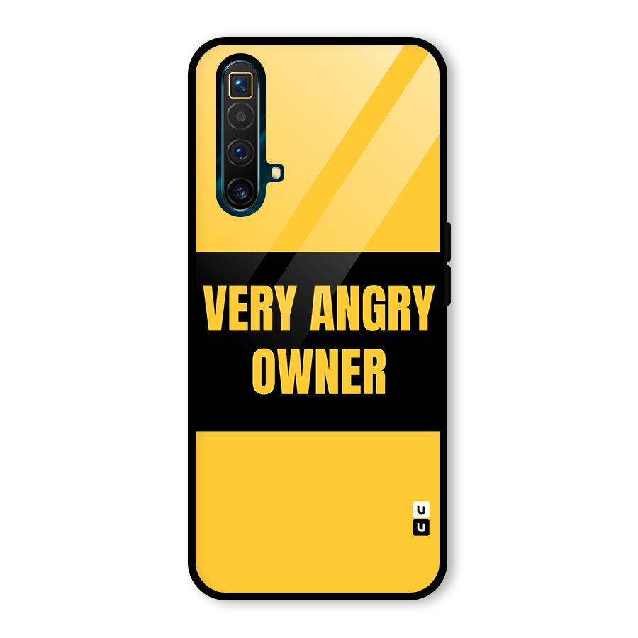 Angry Owner Glass Back Case for Realme X3