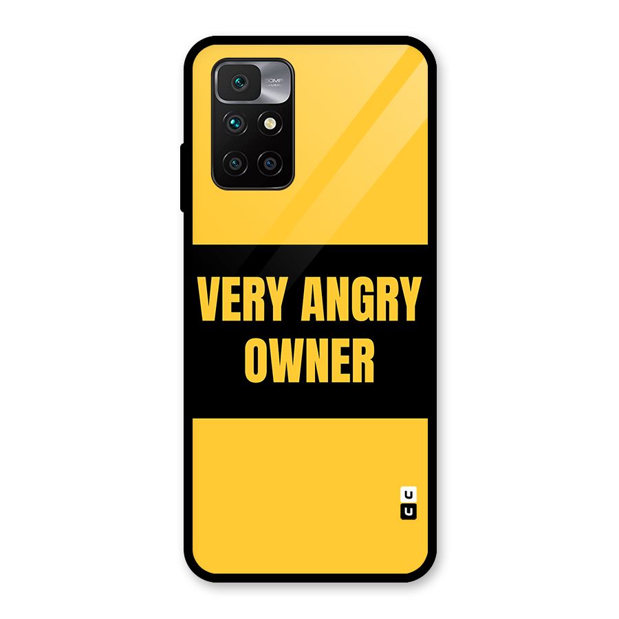 Angry Owner Glass Back Case for Redmi 10 Prime