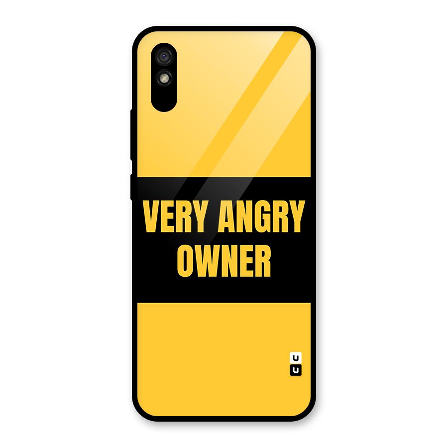 Angry Owner Glass Back Case for Redmi 9A
