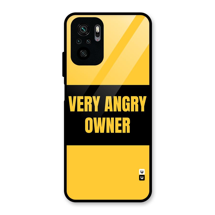 Angry Owner Glass Back Case for Redmi Note 10S