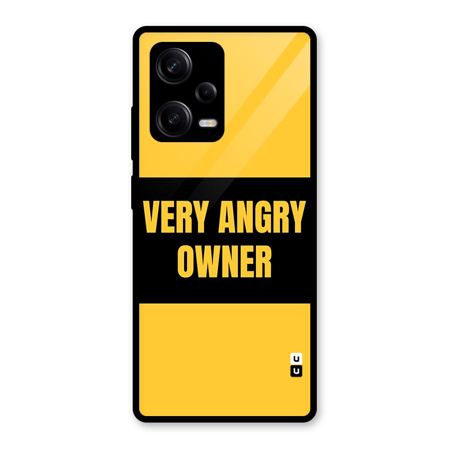 Angry Owner Glass Back Case for Redmi Note 12 Pro