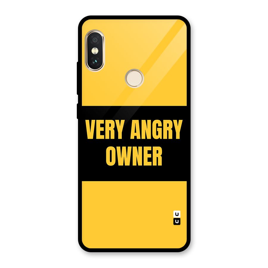Angry Owner Glass Back Case for Redmi Note 5 Pro