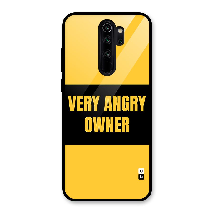 Angry Owner Glass Back Case for Redmi Note 8 Pro