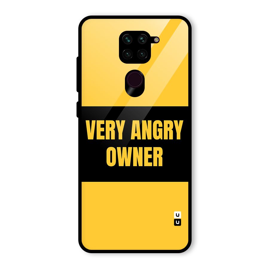 Angry Owner Glass Back Case for Redmi Note 9