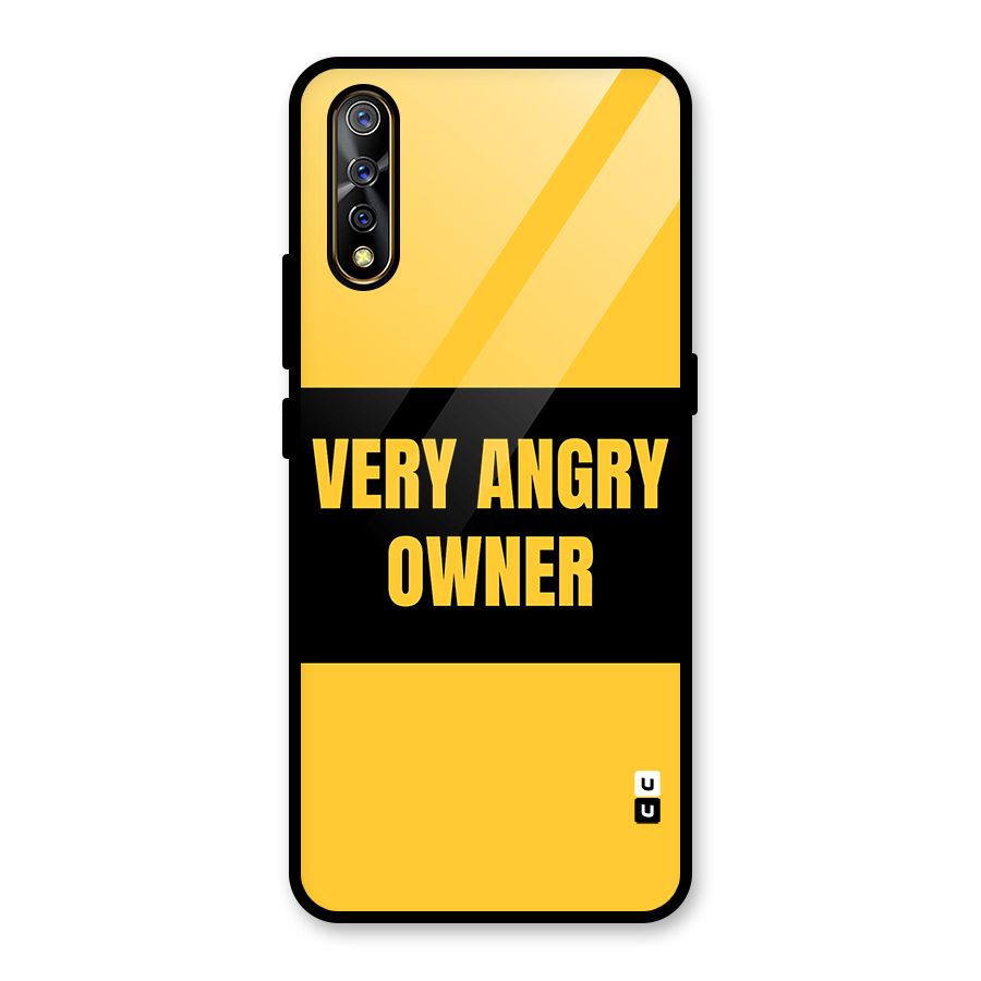 Angry Owner Glass Back Case for Vivo S1