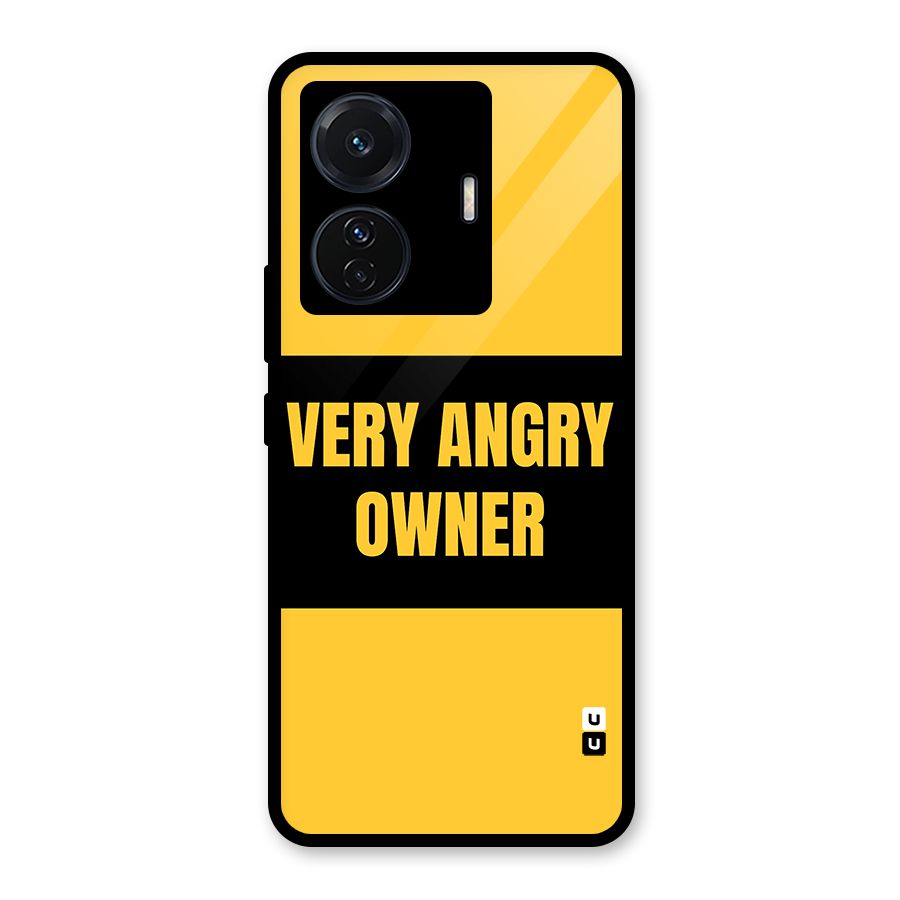 Angry Owner Glass Back Case for Vivo T1 Pro