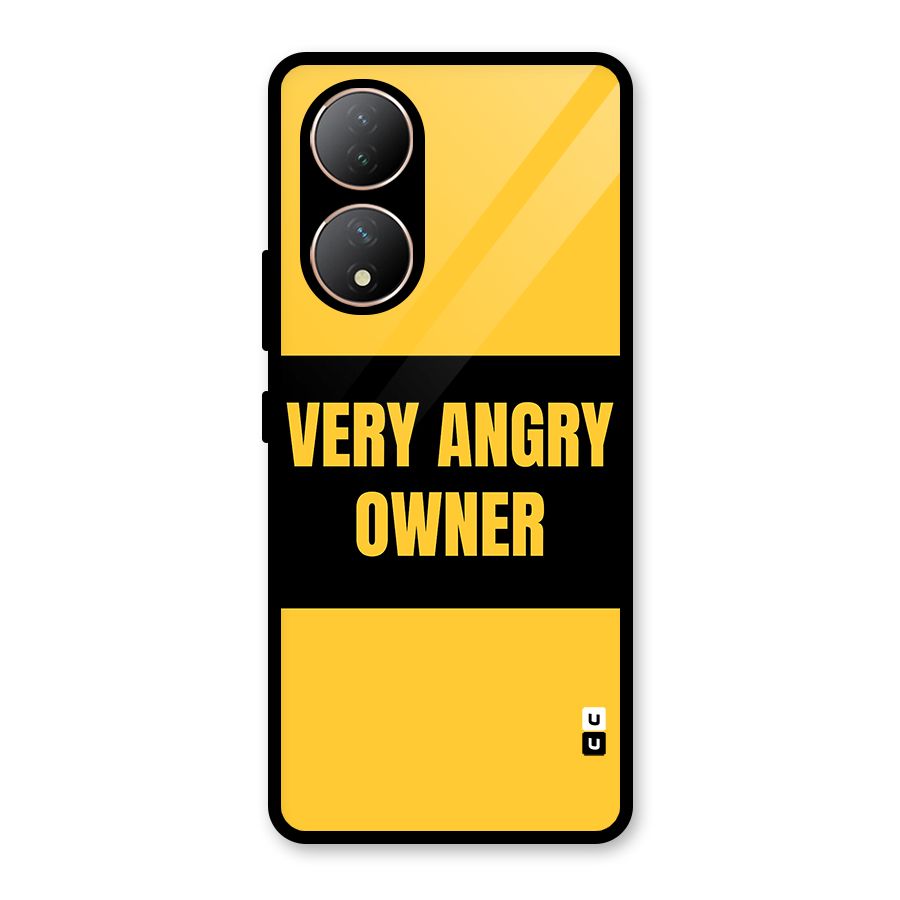 Angry Owner Glass Back Case for Vivo T2